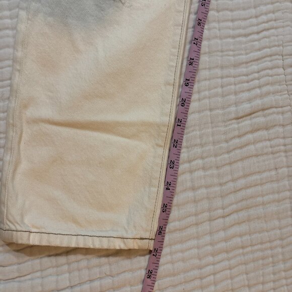 NWT FRAME Le Original Off-White Distressed High Rise Jeans – Women’s 28 - Picture 9 of 14